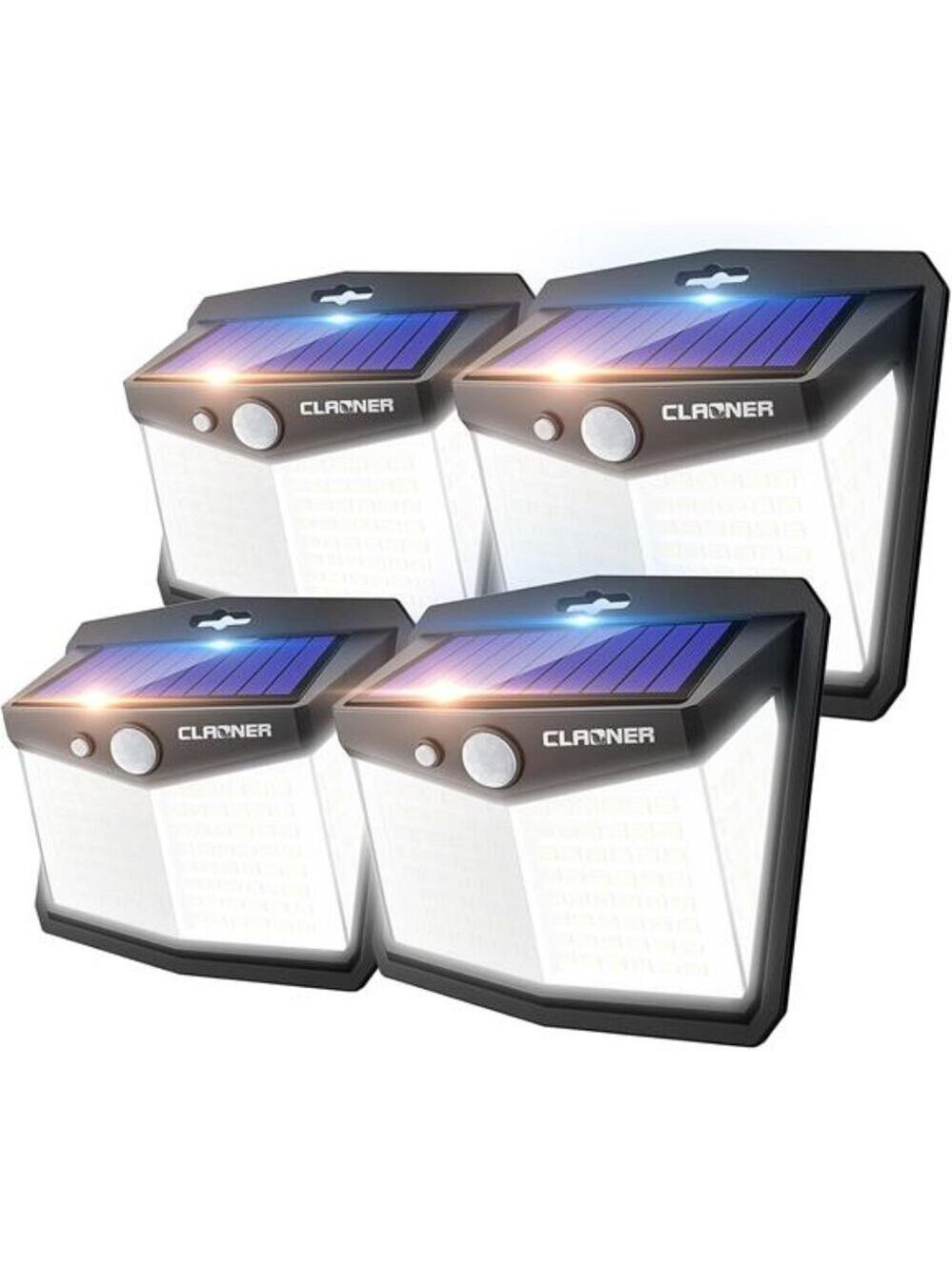 Solar Lights Outdoor Motion Sensor 128 LED Waterproof Security Lights Patio Fenc